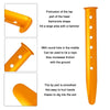 Outdoor Camping Tent Aluminum Alloy Tubular Ground Nails(Red)