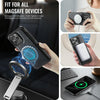 For iPhone 15 Pro Max AutSpace A12 MagSafe Magnetic RFID Card Bag Phone Case(Black)