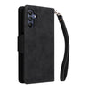 For Samsung Galaxy A16 5G Rivet Buckle 9 Cards Three Fold Leather Phone Case(Black)