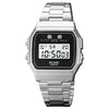 SKMEI 1952 Resin Mirror ABS Case Waterproof Electronic Watch(Silver Steel Belt)