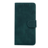 For Asus Zenfone 9 Skin Feel Pure Color Flip Leather Phone Case(Green)
