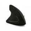 CM0093 Battery Version 2.4GHz Three-button Wireless Optical Mouse Vertical Mouse for Left-hand, Resolution: 1000DPI / 1200DPI / 1600DPI(Black)