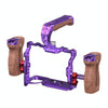 For Sony A7R5 / A7M4 PULUZ Metal Camera Cage Stabilizer Rig with Handle (Purple)