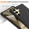 For Samsung Galaxy S25 Ultra 5G Wave Texture MagSafe Magnetic Liquid Silicone Phone Case(Black)
