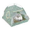 Washable Cat & Small Dog Tent, Leopard Green, M