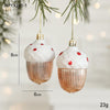 2pcs Christmas Decoration Christmas Tree Pendant Hanging Ornament, Style: Hazelnut