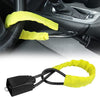 S308 Car Steering Wheel Wire Rope Lock Security Anti-theft Locks(Yellow)