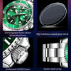 OLEVS 6650 Men Luminous Waterproof Mechanical Watch(Green)