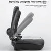 For Steam Deck Hifylux 3 in 1 Gaming Console Protector Guard Monitor Cover Sun Hood Kickstand Holder Mount(Black)