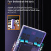 R35PLUS 3.5 Inch Handheld Game Console Built-in 64G 10,000+ Games(Transparent Purple)