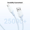 KUULAA KL-X58 2.4A USB to 8 Pin Liquid Silicone MFI Data Cable, Length:2m(White)
