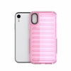 For iPhone XR High Transparency TPU Hybrid PC Airbag Phone Case(Pink)