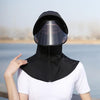 Ice Silk Sun Shade Hat Summer Face Mask Hat Cycling Sun Hat, Size: One Size(Sky Blue)
