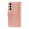For Samsung Galaxy A26 5G Global Swallowtail Butterfly Embossed Leather Phone Case(Rose Gold)