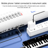 1m USB-C / Type-C to MIDI + USB Sound Card Audio Connection Sync Charging Cable(Black)