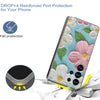 For Samsung Galaxy S25 Ultra 5G IMD Double Piece Simple Fresh Shockproof Phone Case(Colorful Flowers)