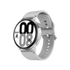 Wearkey DT4+ 1.36 Inch HD Screen Smart Call watch with NFC Function, Color: Silver Silicone
