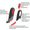 Silicone Shock-absorbing Breathable Sweat-absorbing TPE Insoles, Size: For 36/37cm(Black)
