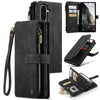 For Samsung Galaxy A56 CaseMe C30 Card Slots Zipper Wallet Leather Phone Case(Black)