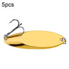 5 PCS 7g PROBEROS DW342 Lure VIB Metal Sequins(Gold)