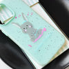 For iPhone 11 Skin Feeling Jelly TPU Hybrid PC Phone Case(Flowers Puppy Light Green)