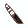 For BMW F10 2011-2017 Right Driving Car Door Window Lift Switch Trim Panel (Coffee)