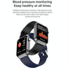 T50 1.85 inch Silicone Band IP67 Waterproof Smart Watch Supports Voice Assistant / Health Monitoring(Black)