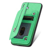 For Redmi K70 / K70 Pro 5G Retro MagSafe Zipper Wallet Card Bag Back Phone Case(Green)
