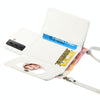 For Samsung Galaxy S22 5G Crossbody Lanyard Wallet Card Bag Phone Case(White)