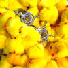 2 PCS Duckling Pendant Water Mink Chick Keychain Real Hair Pendant Bag Accessories Small Jewelry(Mink Hair)