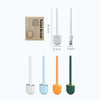 Soft Rubber Toilet Brush Clamp No Dead Space Cleaning Brush, Size: Leakage(Moon White)