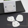UK 3-Hole Baby Socket Protection Cover, Style: Pear Shaped White