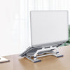 LH-T610 Aluminum Alloy Laptop Bracket Folding Lifting Desktop Cooling Bracket(Elegant Silver)