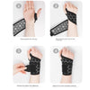 Breathable Adjustable Sports Wristbands Wrist Tendon Sheath Protective Wrap Bandage(Black)