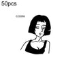 50 PCS Bad Girl Waterproof Dark Tattoo Stickers(CC6359)