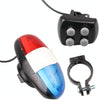 Bicycle 4 Tone Electronic Horn Mountain Bike LED Tail Light Bicycle Multifunction Horn