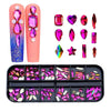12 Grid Flat Bottom Shaped Nail Rhinestones Nail Decoration, Specification: 22