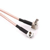 RG316 N Male to 2x TS9/CRC9 Male Splitter Cable 15cm