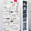 40x60cm Wardrobe Clothing Identifies Wall Stickers
