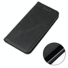 For iPhone SE 2022 / SE 2020 / 8 / 7 Calf Texture Magnetic Horizontal Flip Leather Case with Holder & Card Slots & Wallet(Black)