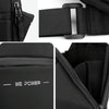 WEPOWER Men Single Shoulder Bag Simple Business Casual Crossbody Bag(Grey)