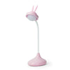 Rabbit Touch Desk Lamp USB Charging Eye Protection Creative Student Reading Bedroom Folding Bedside Light(Pink)