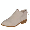 Autumn And Winter Pointed Low-Heeled Boots Women Low Tube Boots, Shoe Size:36(Beige)