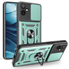 For Samsung Galaxy M06 5G / F06 5G Sliding Camera Cover Design TPU+PC Phone Case(Green)