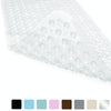 Non-slip Bath Mat Diamond Cut Bathtub Mats With Drain Holes And Suction Cup 88 x 40cm(Transparent)