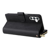 For Samsung Galaxy S25 5G 9-Card Slots Zipper Wallet Bag Leather Phone Case(Black)