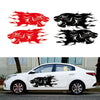 2 PCS/Set D-417 Lion Pattern Car Modified Decorative Sticker(Yellow)
