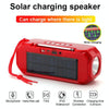 T&G TG280 Solar Power Charging Bluetooth Speakers with Flashlight, Support TF Card / FM / 3.5mm AUX / U Disk / Hands-free Call(Black)