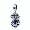S925 Sterling Silver Love Surprise Pendant DIY Bracelet Necklace Accessories(Blue)