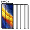For Xiaomi Poco X3 Pro 25 PCS Full Glue Full Screen Tempered Glass Film